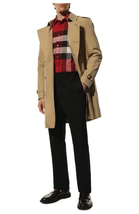 Мужская хлопковая рубашка BURBERRY красного цвета по цене 25500 руб., арт. 8019879 | Фото 2 Мужская хлопковая рубашка BURBERRY красного цвета, арт. 8019879 | Фото 2