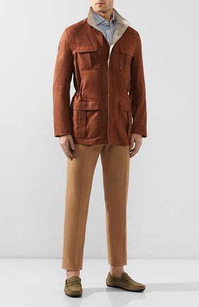 Мужские кожаные мокасины TOD’S хаки цвета по цене 29950 руб., арт. XXM0LR00011PX6 | Фото 2 Мужские кожаные мокасины TOD’S хаки цвета, арт. XXM0LR00011PX6 | Фото 2