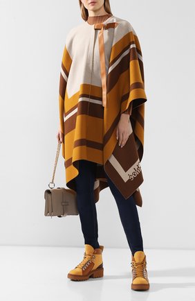 Женские кожаные ботинки bella CHLOÉ коричневого цвета по цене 75950 руб., арт. CHC20S245I7 | Фото 2 Женские кожаные ботинки bella CHLOÉ коричневого цвета, арт. CHC20S245I7 | Фото 2
