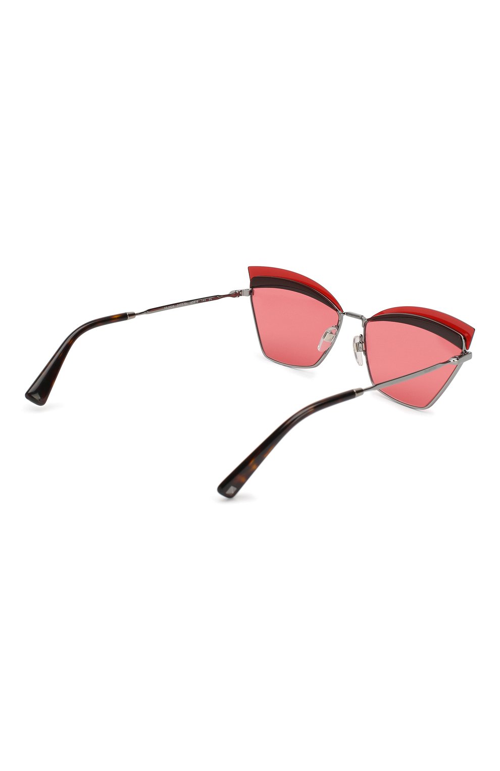 Женские солнцезащитные очки VALENTINO бордового цвета, арт. 2029-300584 | Фото 4 (Тип очков: С/з; Статус проверки: Проверена категория; Очки форма: Cat-eye)