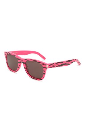 Женские солнцезащитные очки SAINT LAURENT фуксия цвета, арт. SL 51 | Фото 1 (Статус проверки: Проверена категория; Тип очков: С/з; Очки форма: Прямоугольные)
