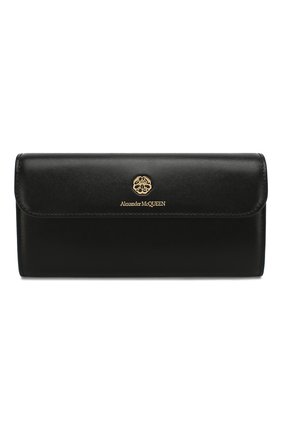 Женские кожаный кошелек на цепочке ALEXANDER MCQUEEN черного цвета по цене 52000 руб., арт. 610194/1CW0T | Фото 1 Женские кожаный кошелек на цепочке ALEXANDER MCQUEEN черного цвета, арт. 610194/1CW0T | Фото 1