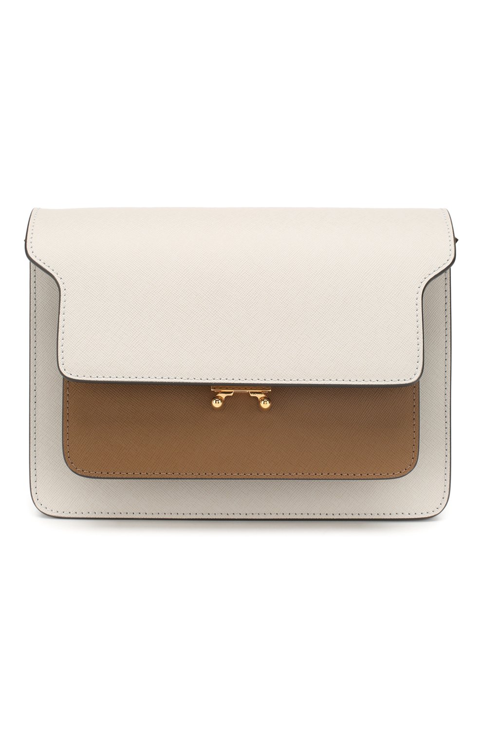 Женская сумка trunk MARNI белого цвета, арт. SBMPN09N05/LV520 | Фото 1 (Сумки-технические: Сумки top-handle; Материал: Натуральная кожа; Ремень/цепочка: На ремешке; Размер: small; Статус проверки: Проверена категория)