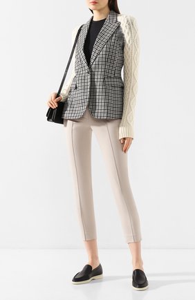 Женские кожаные лоферы summer walk LORO PIANA темно-синего цвета по цене 49950 руб., арт. FAI0323 | Фото 2 Женские кожаные лоферы summer walk LORO PIANA темно-синего цвета, арт. FAI0323 | Фото 2