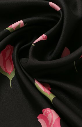 Женский шелковый платок valentino garavani VALENTINO черного цвета по цене 29750 руб., арт. TW2EI114/INT | Фото 2 Женский шелковый платок valentino garavani VALENTINO черного цвета, арт. TW2EI114/INT | Фото 2