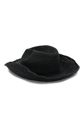 Женская шляпа GIORGIO ARMANI темно-синего цвета, арт. 797311/0P508 | Фото 2 (Материал: Растительное волокно)