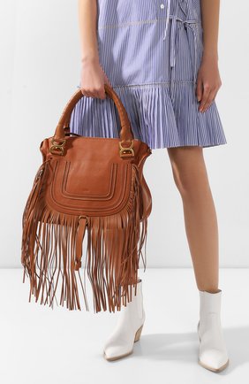 Женская сумка marcie CHLOÉ коричневого цвета по цене 139500 руб., арт. CHC20SS860C33 | Фото 2 Женская сумка marcie CHLOÉ коричневого цвета, арт. CHC20SS860C33 | Фото 2