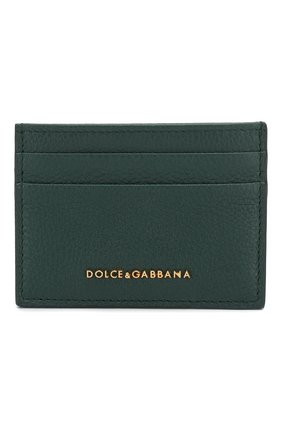 Женский кожаный футляр для кредитных карт DOLCE & GABBANA зеленого цвета по цене 12500 руб., арт. BI0330/AA899 | Фото 1 Женский кожаный футляр для кредитных карт DOLCE & GABBANA зеленого цвета, арт. BI0330/AA899 | Фото 1