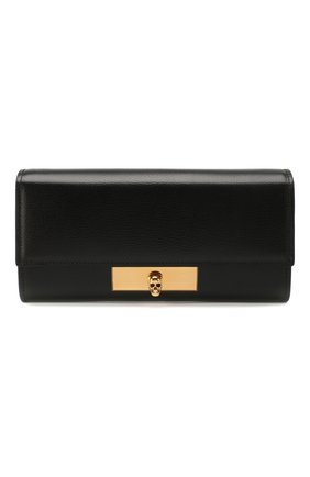 Женские кожаный кошелек ALEXANDER MCQUEEN черного цвета по цене 63250 руб., арт. 610212/1SM1T | Фото 1 Женские кожаный кошелек ALEXANDER MCQUEEN черного цвета, арт. 610212/1SM1T | Фото 1