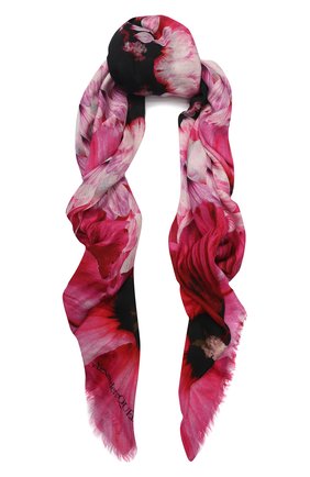 Женский платок ALEXANDER MCQUEEN черного цвета по цене 25950 руб., арт. 610623/3A34Q | Фото 1 Женский платок ALEXANDER MCQUEEN черного цвета, арт. 610623/3A34Q | Фото 1