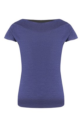 Женская топ из смеси шерсти и шелка GIORGIO ARMANI синего цвета по цене 46850 руб., арт. 3HAMA5/AMB2Z | Фото 1 Женская топ из смеси шерсти и шелка GIORGIO ARMANI синего цвета, арт. 3HAMA5/AMB2Z | Фото 1
