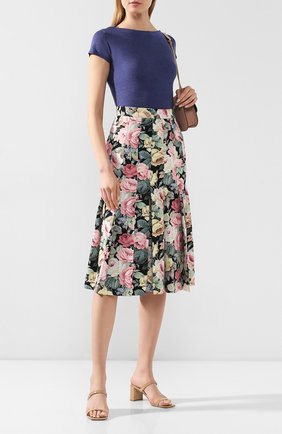 Женская топ из смеси шерсти и шелка GIORGIO ARMANI синего цвета по цене 46850 руб., арт. 3HAMA5/AMB2Z | Фото 2 Женская топ из смеси шерсти и шелка GIORGIO ARMANI синего цвета, арт. 3HAMA5/AMB2Z | Фото 2