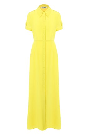 Женское шелковое платье DIANE VON FURSTENBERG желтого цвета по цене 56400 руб., арт. 13881DVF | Фото 1 Женское шелковое платье DIANE VON FURSTENBERG желтого цвета, арт. 13881DVF | Фото 1