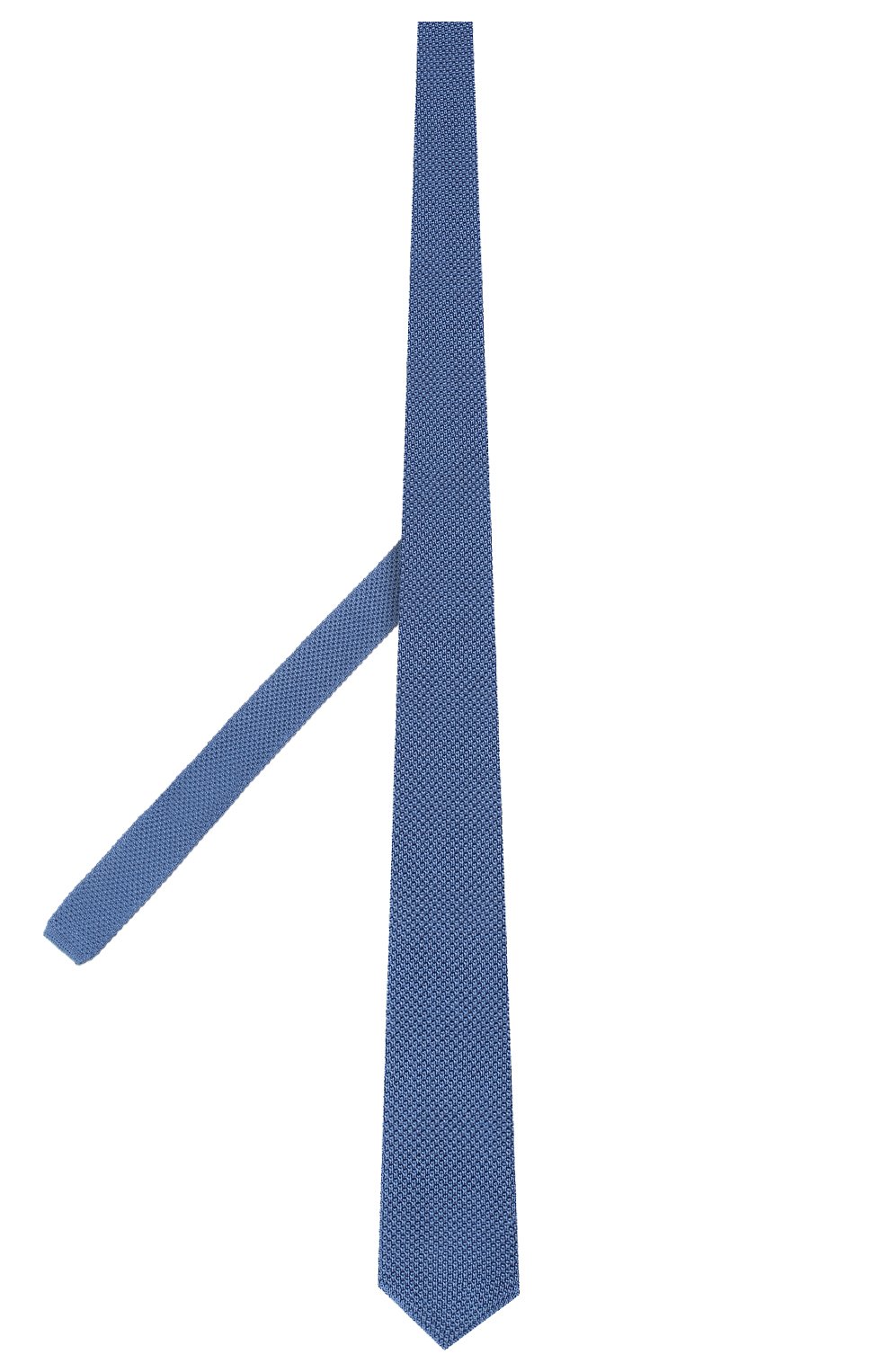 Мужской шелковый галстук ERMENEGILDO ZEGNA голубого цвета, арт. Z7F00/1ZM | Фото 2 (Материал: Текстиль, Шелк; Принт: Без принта; Статус проверки: Проверена категория)