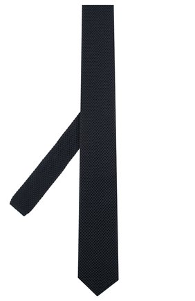 Мужской шелковый галстук ERMENEGILDO ZEGNA темно-синего цвета, арт. Z7F00/1ZM | Фото 2 (Материал: Текстиль, Шелк; Принт: Без принта; Статус проверки: Проверена категория)