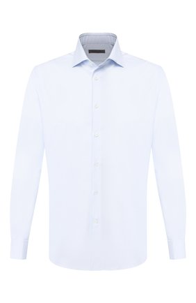 Мужская хлопковая сорочка CORNELIANI голубого цвета по цене 19550 руб., арт. 85P150-0111307/00 | Фото 1 Мужская хлопковая сорочка CORNELIANI голубого цвета, арт. 85P150-0111307/00 | Фото 1
