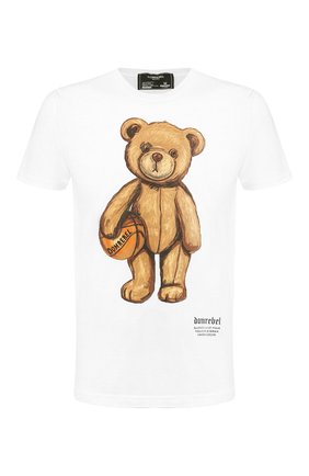 Мужская хлопковая футболка DOM REBEL белого цвета по цене 8855 руб., арт. DRIBBLE/REGULAR T-SHIRT | Фото 1 Мужская хлопковая футболка DOM REBEL белого цвета, арт. DRIBBLE/REGULAR T-SHIRT | Фото 1