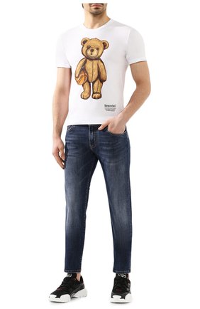 Мужская хлопковая футболка DOM REBEL белого цвета по цене 8855 руб., арт. DRIBBLE/REGULAR T-SHIRT | Фото 2 Мужская хлопковая футболка DOM REBEL белого цвета, арт. DRIBBLE/REGULAR T-SHIRT | Фото 2