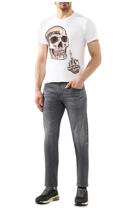 Мужская хлопковая футболка DOM REBEL белого цвета по цене 8855 руб., арт. FLIP/REGULAR T-SHIRT | Фото 2 Мужская хлопковая футболка DOM REBEL белого цвета, арт. FLIP/REGULAR T-SHIRT | Фото 2