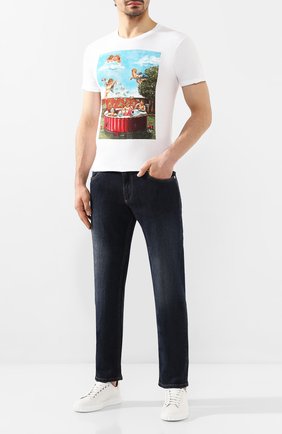 Мужская хлопковая футболка DOM REBEL белого цвета по цене 8855 руб., арт. P00L/T-SHIRT | Фото 2 Мужская хлопковая футболка DOM REBEL белого цвета, арт. P00L/T-SHIRT | Фото 2