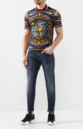 Мужские джинсы DOLCE & GABBANA темно-синего цвета по цене 39200 руб., арт. GY07CD/G8BY5 | Фото 2 Мужские джинсы DOLCE & GABBANA темно-синего цвета, арт. GY07CD/G8BY5 | Фото 2