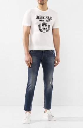 Мужские джинсы DOLCE & GABBANA темно-синего цвета по цене 65700 руб., арт. GW7XLZ/G8BY7 | Фото 2 Мужские джинсы DOLCE & GABBANA темно-синего цвета, арт. GW7XLZ/G8BY7 | Фото 2