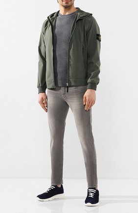 Мужской джемпер STONE ISLAND серого цвета по цене 27050 руб., арт. 7215543B7 | Фото 2 Мужской джемпер STONE ISLAND серого цвета, арт. 7215543B7 | Фото 2