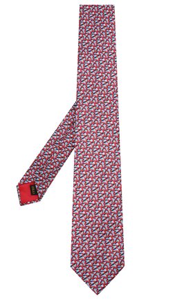 Мужской шелковый галстук ZILLI красного цвета по цене 22250 руб., арт. 50245/TIES | Фото 2 Мужской шелковый галстук ZILLI красного цвета, арт. 50245/TIES | Фото 2 (Материал: Текстиль, Шелк; Принт: С принтом)