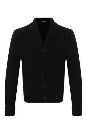 Мужской кашемировый кардиган TOM FORD черного цвета по цене 171000 руб., арт. BUK82/TFK154 | Фото 1 Мужской кашемировый кардиган TOM FORD черного цвета, арт. BUK82/TFK154 | Фото 1