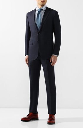Мужская хлопковая сорочка ERMENEGILDO ZEGNA синего цвета по цене 32250 руб., арт. 701208/9MS0BA | Фото 2 Мужская хлопковая сорочка ERMENEGILDO ZEGNA синего цвета, арт. 701208/9MS0BA | Фото 2
