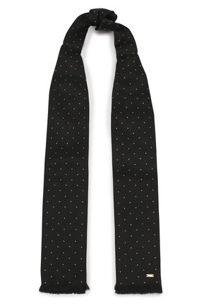 Мужской шелковый шарф SAINT LAURENT синего цвета по цене 26200 руб., арт. 609522/4Y011 | Фото 1 Мужской шелковый шарф SAINT LAURENT синего цвета, арт. 609522/4Y011 | Фото 1