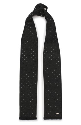 Мужской шелковый шарф SAINT LAURENT черного цвета по цене 26200 руб., арт. 609522/4Y011 | Фото 1 Мужской шелковый шарф SAINT LAURENT черного цвета, арт. 609522/4Y011 | Фото 1