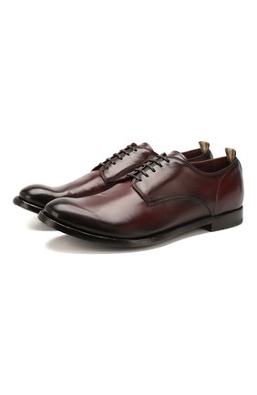 Мужской кожаные дерби OFFICINE CREATIVE бордового цвета по цене 39450 руб., арт. ANAT0MIA/60/AER0 CANY0N | Фото 1 Мужской кожаные дерби OFFICINE CREATIVE бордового цвета, арт. ANAT0MIA/60/AER0 CANY0N | Фото 1