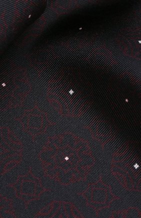 Мужской шелковый платок ZEGNA COUTURE темно-синего цвета, арт. Z7J54/3CE | Фото 2 (Материал: Шелк, Текстиль)