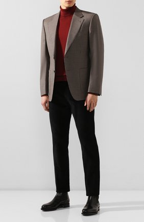 Мужской шерстяная водолазка GIORGIO ARMANI бордового цвета по цене 58100 руб., арт. 6ZSM04/SM01Z | Фото 2 Мужской шерстяная водолазка GIORGIO ARMANI бордового цвета, арт. 6ZSM04/SM01Z | Фото 2