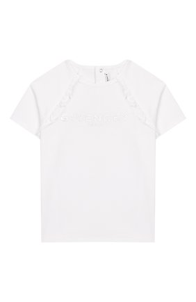 Детский футболка GIVENCHY белого цвета по цене 13200 руб., арт. H05122 | Фото 1 Детский футболка GIVENCHY белого цвета, арт. H05122 | Фото 1