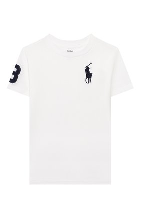 Детская хлопковая футболка POLO RALPH LAUREN белого цвета по цене 2895 руб., арт. 321770177 | Фото 1 Детская хлопковая футболка POLO RALPH LAUREN белого цвета, арт. 321770177 | Фото 1