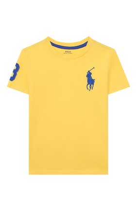 Детская хлопковая футболка POLO RALPH LAUREN желтого цвета по цене 2895 руб., арт. 321770177 | Фото 1 Детская хлопковая футболка POLO RALPH LAUREN желтого цвета, арт. 321770177 | Фото 1