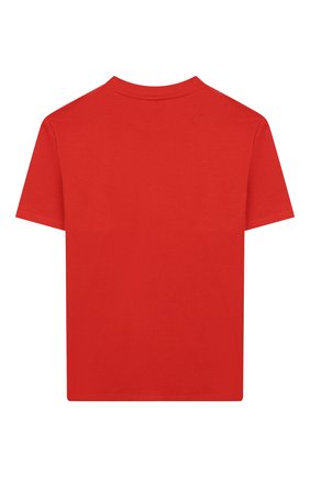 Детская хлопковая футболка STELLA MCCARTNEY красного цвета по цене 3600 руб., арт. 588492/S0JF5 | Фото 2 Детская хлопковая футболка STELLA MCCARTNEY красного цвета, арт. 588492/S0JF5 | Фото 2