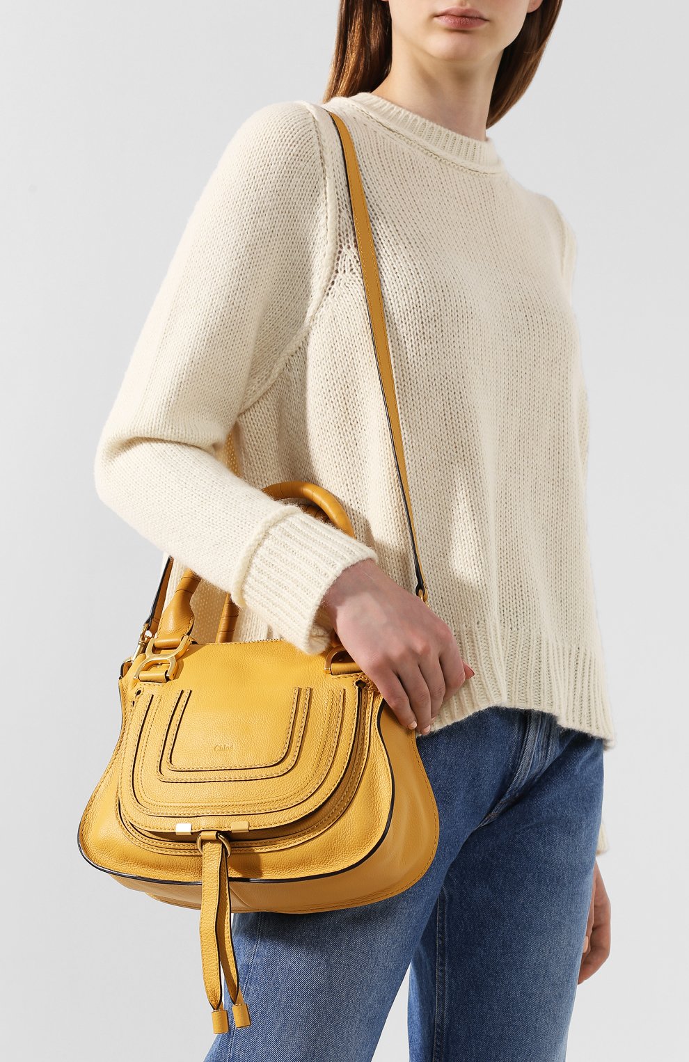 Женская бежевая сумка marcie small CHLOÉ — купить в интернет-магазине ...