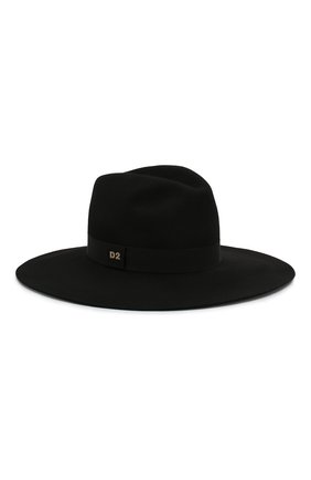 Женская фетровая шляпа DSQUARED2 черного цвета по цене 21100 руб., арт. HAW0006 30701427 | Фото 1 Женская фетровая шляпа DSQUARED2 черного цвета, арт. HAW0006 30701427 | Фото 1