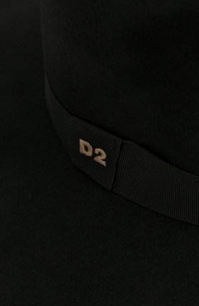 Женская фетровая шляпа DSQUARED2 черного цвета по цене 21100 руб., арт. HAW0006 30701427 | Фото 3 Женская фетровая шляпа DSQUARED2 черного цвета, арт. HAW0006 30701427 | Фото 3