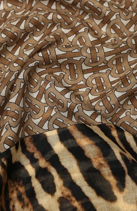 Женский платок из смеси шерсти и шелка BURBERRY бежевого цвета по цене 29500 руб., арт. 8022391 | Фото 2 Женский платок из смеси шерсти и шелка BURBERRY бежевого цвета, арт. 8022391 | Фото 2