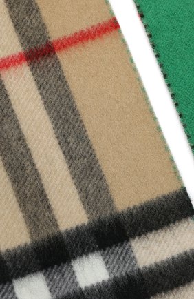 Мужские шарф из смеси шерсти и кашемира BURBERRY зеленого цвета по цене 34100 руб., арт. 8022490 | Фото 2 Мужские шарф из смеси шерсти и кашемира BURBERRY зеленого цвета, арт. 8022490 | Фото 2