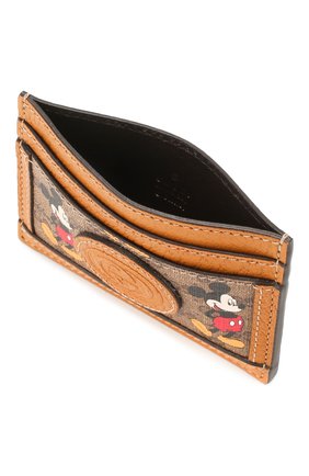 Женский футляр для кредитных карт disney x gucci GUCCI коричневого цвета по цене 17700 руб., арт. 602535/HZCAM | Фото 3 Женский футляр для кредитных карт disney x gucci GUCCI коричневого цвета, арт. 602535/HZCAM | Фото 3