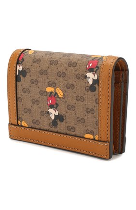 Женские портмоне disney x gucci GUCCI коричневого цвета по цене 29000 руб., арт. 602534/HWUBM | Фото 2 Женские портмоне disney x gucci GUCCI коричневого цвета, арт. 602534/HWUBM | Фото 2