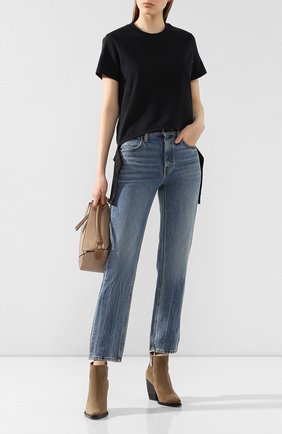 Женская хлопковая футболка HELMUT LANG черного цвета по цене 28750 руб., арт. J09DW501 | Фото 2 Женская хлопковая футболка HELMUT LANG черного цвета, арт. J09DW501 | Фото 2