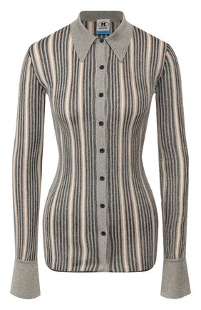 Женский кардиган M MISSONI серебряного цвета по цене 41300 руб., арт. 2DM00083/2K004P | Фото 1 Женский кардиган M MISSONI серебряного цвета, арт. 2DM00083/2K004P | Фото 1