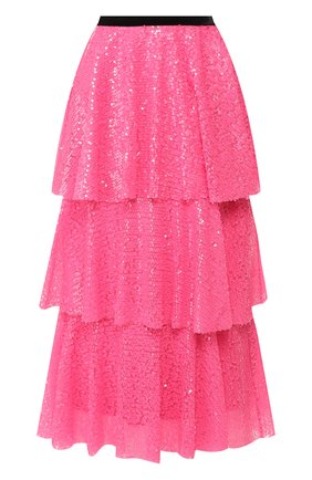 Женская юбка с пайетками IN THE MOOD FOR LOVE розового цвета по цене 37600 руб., арт. KATHARINA NE0N SKIRT | Фото 1 Женская юбка с пайетками IN THE MOOD FOR LOVE розового цвета, арт. KATHARINA NE0N SKIRT | Фото 1