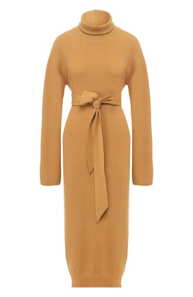 Женское платье с поясом NANUSHKA коричневого цвета по цене 29950 руб., арт. CANAAN_T0FFEE_CASHMERE BLEND RIB | Фото 1 Женское платье с поясом NANUSHKA коричневого цвета, арт. CANAAN_T0FFEE_CASHMERE BLEND RIB | Фото 1